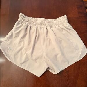 Women's Tan High-Rise Athletic Shorts